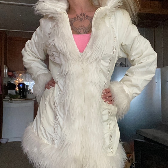 Gorgeous Y2K 2000s Nevada penny lane bohemian coat - Picture 5 of 8